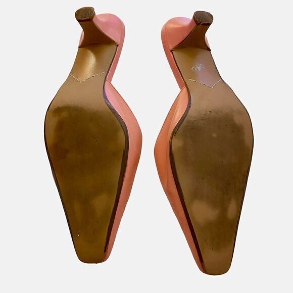 GUC Leather Andrew Geller mules in salmon - Picture 6 of 6